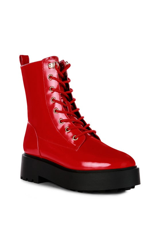 Molsh Faux Leather Ankle Biker Boots - Tigbul's Variety Fashion Shop