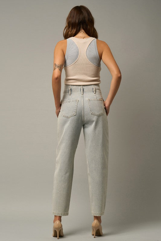 Super High Waist Balloon Jeans - Tigbul's Variety Fashion Shop