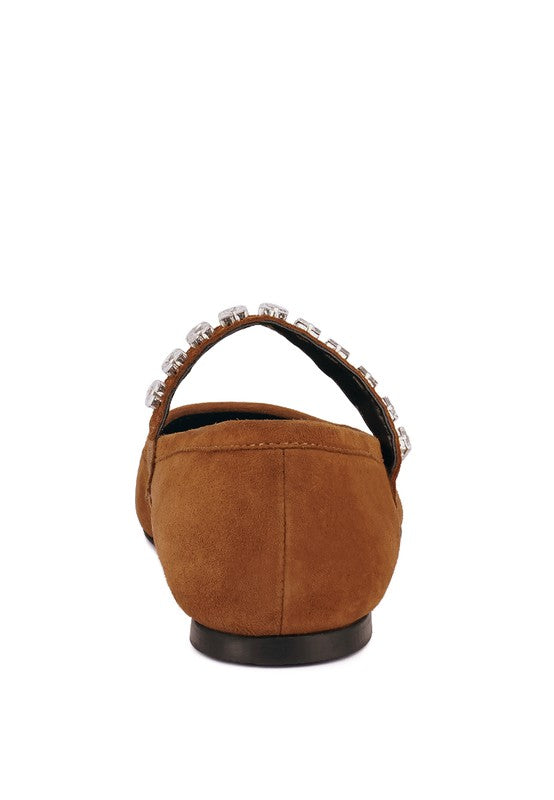 ASSISI Fine Suede MaryJane Ballet Flats - Tigbul's Variety Fashion Shop