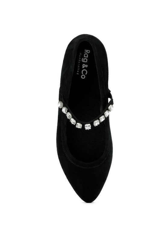 ASSISI Fine Suede MaryJane Ballet Flats - Tigbul's Variety Fashion Shop