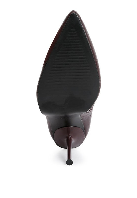 Yolo High Pointed Heeled Ankle Boot - Tigbul's Variety Fashion Shop