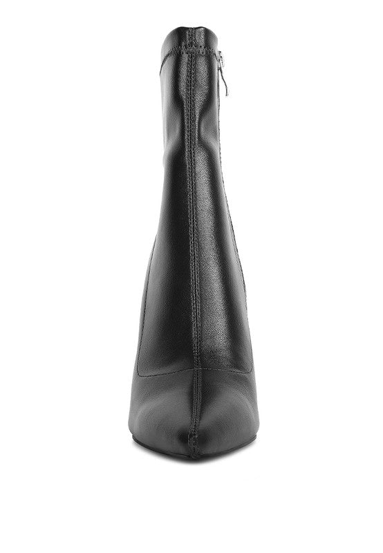 Yolo High Pointed Heeled Ankle Boot - Tigbul's Variety Fashion Shop