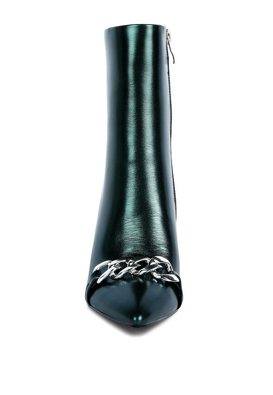 Firefly Hologram Stiletto Ankle Boots - Tigbul's Variety Fashion Shop