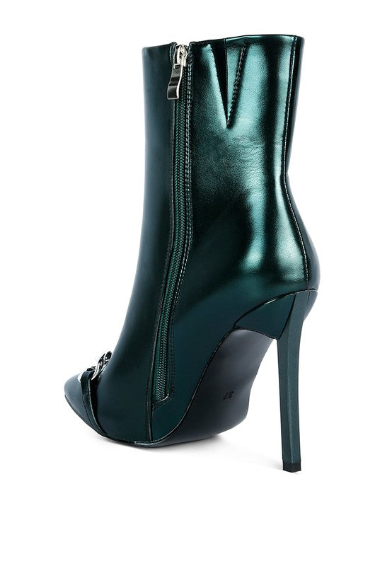 Firefly Hologram Stiletto Ankle Boots - Tigbul's Variety Fashion Shop