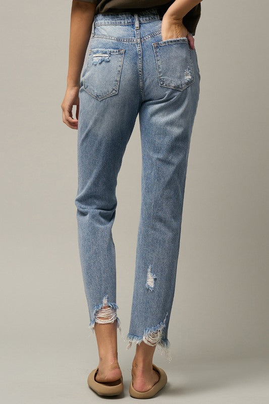 HIGH RISE PREMIUM STRAIGHT JEANS - Tigbul's Variety Fashion Shop