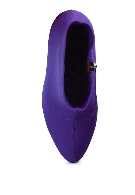 Patotie High Heeled Lycra Ankle Boot - Tigbul's Variety Fashion Shop