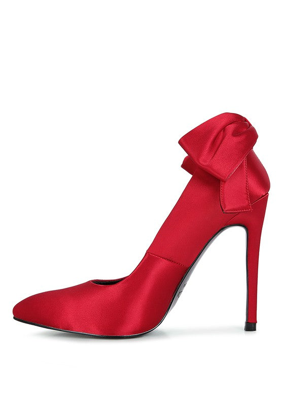 HORNET Satin Stiletto Pump Sandals - Tigbul's Variety Fashion Shop