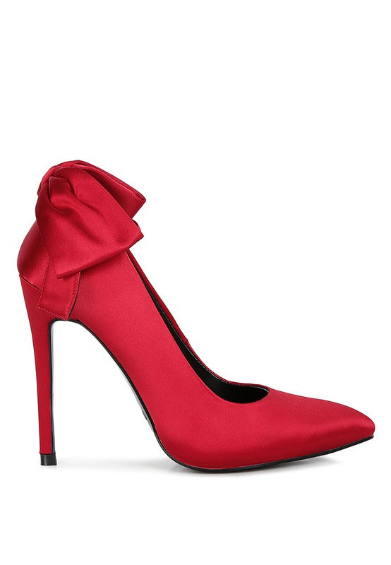 HORNET Satin Stiletto Pump Sandals - Tigbul's Variety Fashion Shop