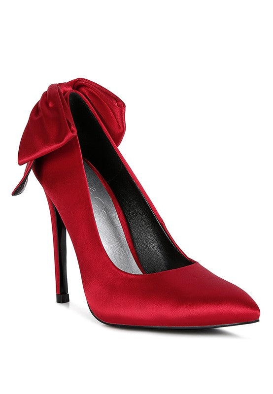 HORNET Satin Stiletto Pump Sandals - Tigbul's Variety Fashion Shop
