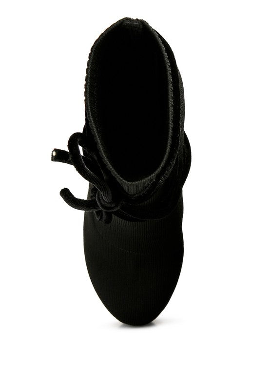 After Pay High Heeled Velvet Knitted Boot - Tigbul's Variety Fashion Shop