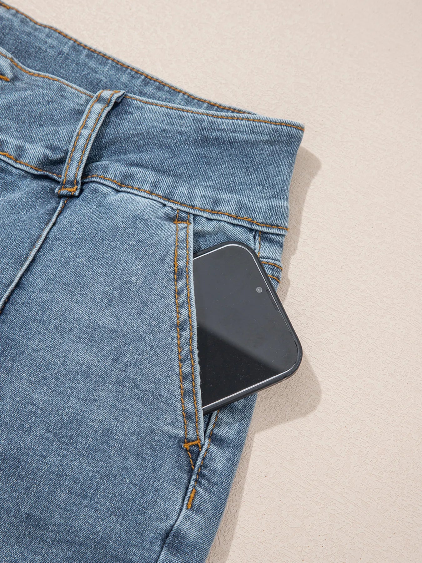 High-Waisted Flare Jeans with Seam Detail - Tigbul's Variety Fashion Shop
