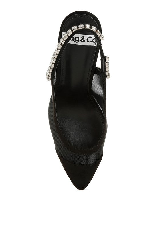 Yaga Stiletto Heel Slingback Sandals - Tigbul's Variety Fashion Shop
