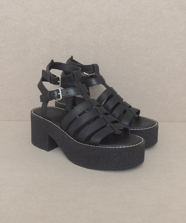 Oasis Society Lindsey - Platform Gladiator Sandal - Tigbul's Variety Fashion Shop
