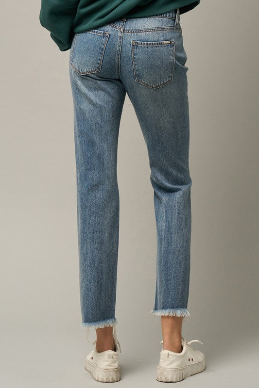 Ripped Straight Jeans - Tigbul's Variety Fashion Shop