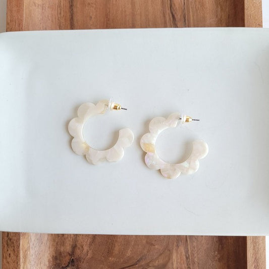 Flora Hoops - Cream - Tigbul's Variety Fashion Shop