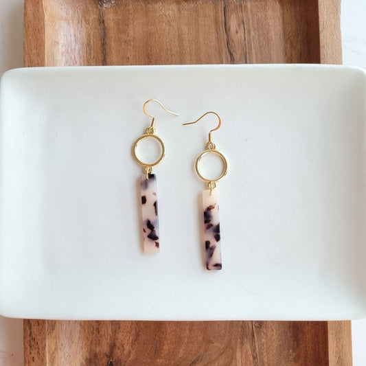 Isabella Earrings - Blonde Tortoise - Tigbul's Variety Fashion Shop