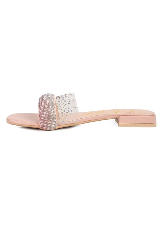 Old Flame Low Strack Heel Sandals - Tigbul's Variety Fashion Shop
