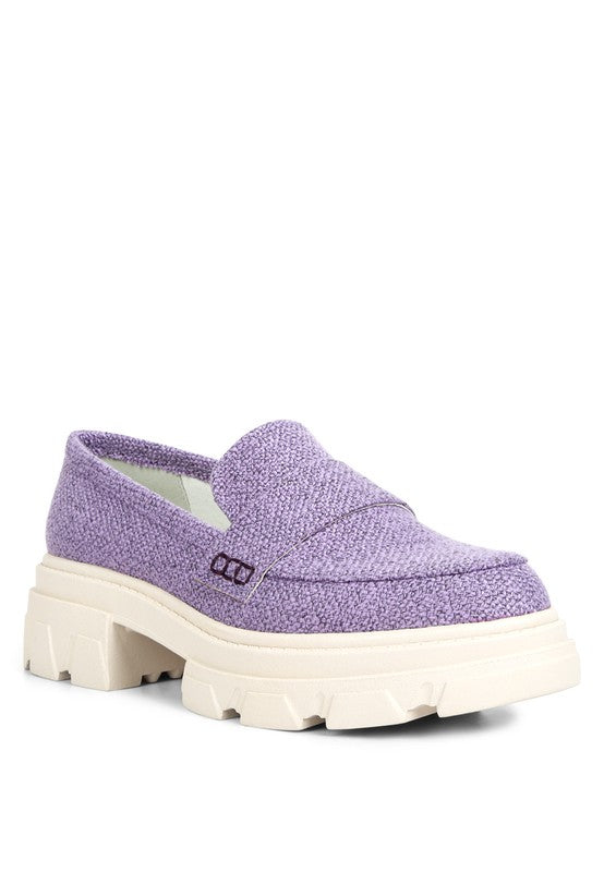 KYRO Amabel Chunky Lug Sole Loafers - Tigbul's Variety Fashion Shop