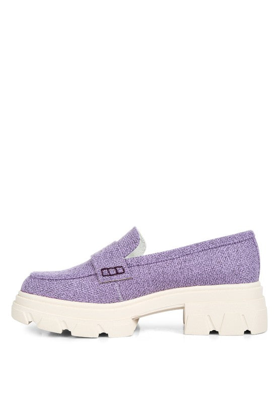 KYRO Amabel Chunky Lug Sole Loafers - Tigbul's Variety Fashion Shop