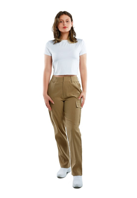Casual High Waist Straight Pants - Tigbul's Variety Fashion Shop