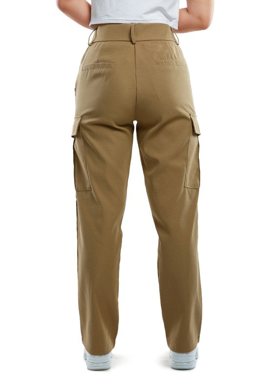 Casual High Waist Straight Pants - Tigbul's Variety Fashion Shop