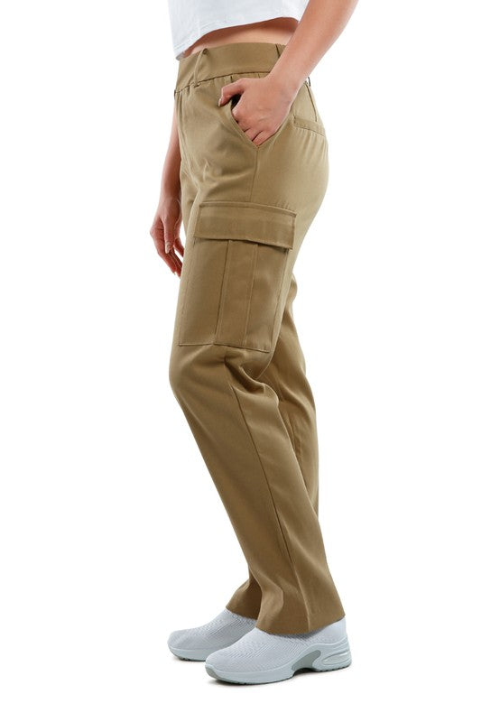 Casual High Waist Straight Pants - Tigbul's Variety Fashion Shop