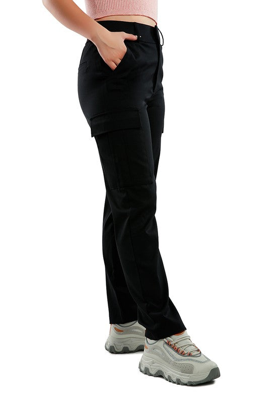 Casual High Waist Straight Pants - Tigbul's Variety Fashion Shop