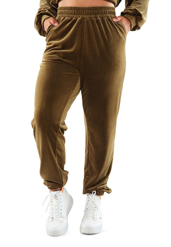Loungewear Corduroy Pants - Tigbuls Variety Fashion