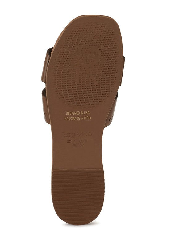 IVANKA Cut Out Slip On Sandals - Tigbul's Variety Fashion Shop