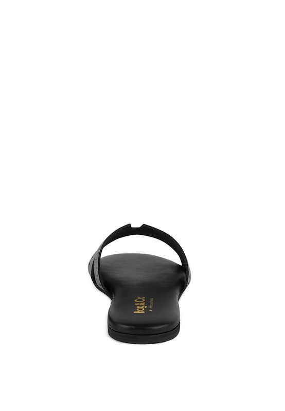 IVANKA Cut Out Slip On Sandals - Tigbul's Variety Fashion Shop