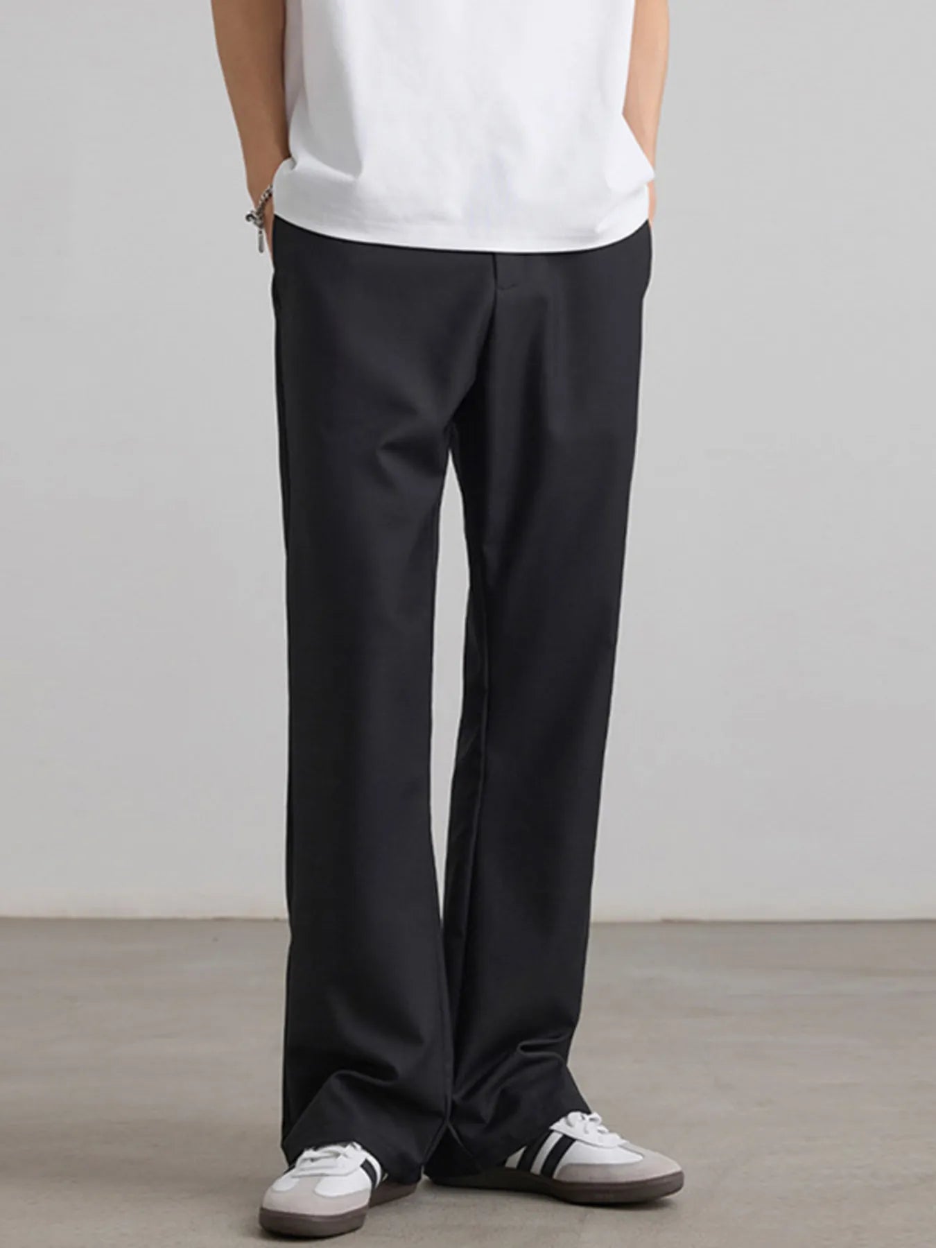 Men's Wide Leg Casual Pants - Tigbul's Variety Fashion Shop