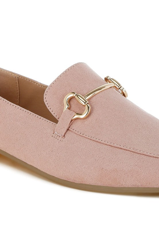 Noltas Horsebit Embellished Flat Loafers - Tigbul's Variety Fashion Shop