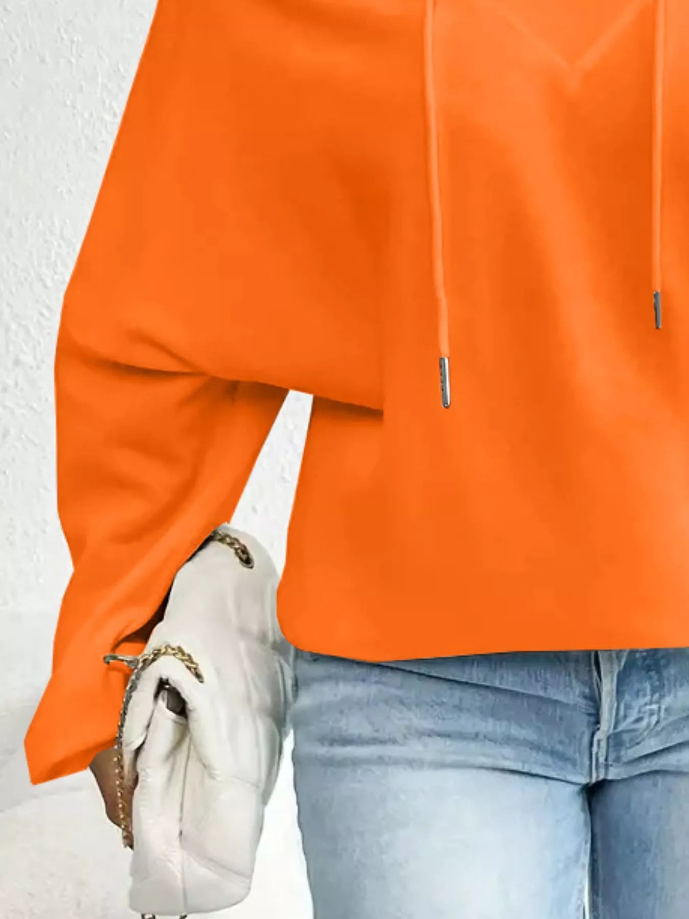 Full Size Off-Shoulder Drawstring Long Sleeve Top Plus Size - Tigbul's Variety Fashion Shop