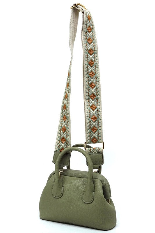 Spring Frame Doctors Satchel Crossbody Bag - Tigbul's Variety Fashion Shop