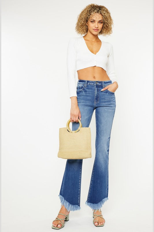 High Rise Bootcut Jeans - Tigbul's Variety Fashion Shop