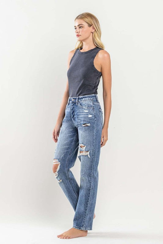 90'S Vintage Slim Straight Jean - Tigbul's Variety Fashion Shop