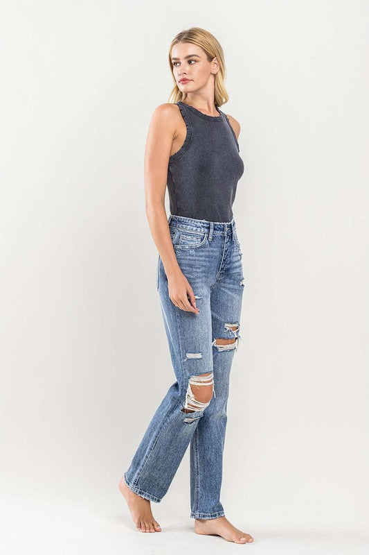 90'S Vintage Slim Straight Jean - Tigbul's Variety Fashion Shop