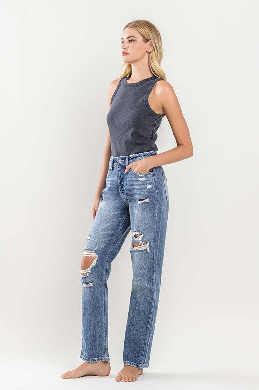 90'S Vintage Slim Straight Jean - Tigbul's Variety Fashion Shop