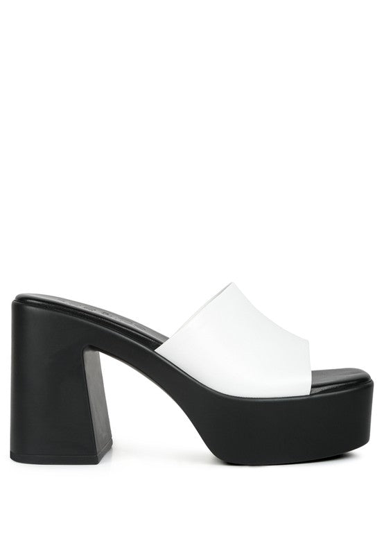 Rag & Co Scandal Slip-On Block Heel Sandals - Tigbul's Variety Fashion Shop