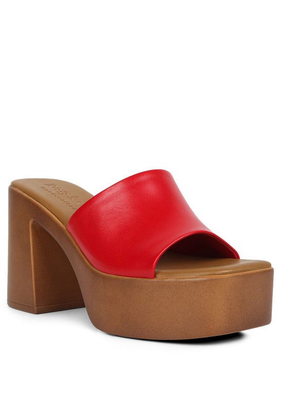 Rag & Co Scandal Slip-On Block Heel Sandals - Tigbul's Variety Fashion Shop