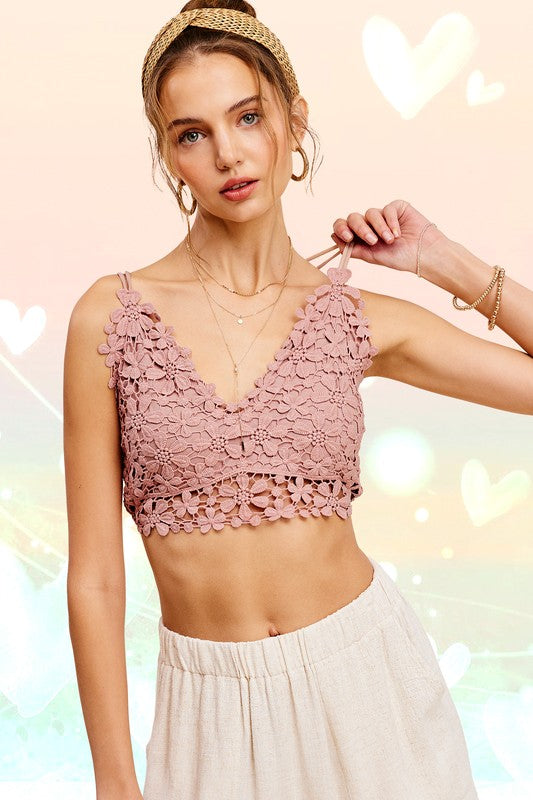 Crochet Lace Bralette Top - Tigbul's Variety Fashion Shop