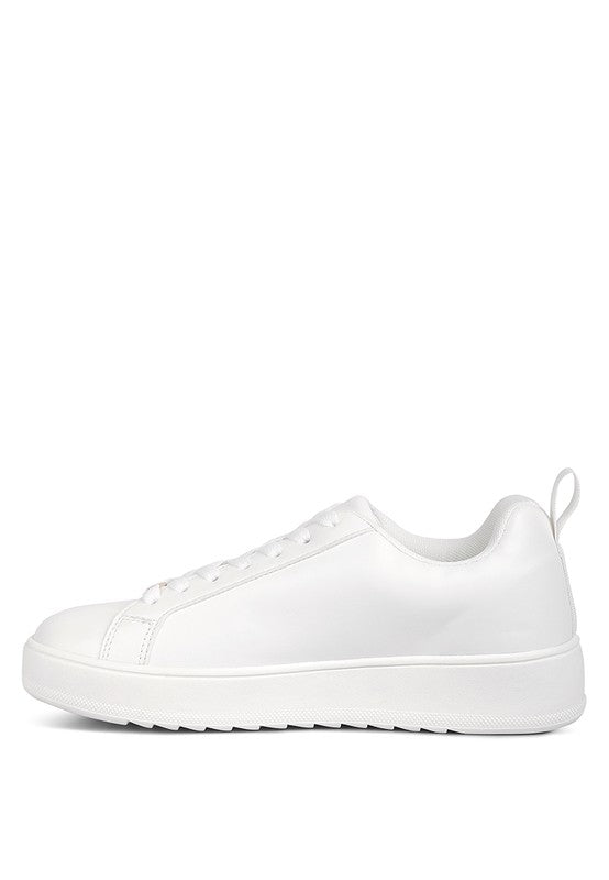 Rouxy Faux Leather Sneakers - Tigbul's Variety Fashion Shop