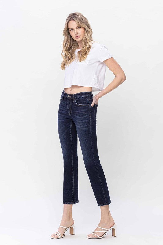 Mid Rise Slim Straight Jeans - Tigbul's Variety Fashion Shop