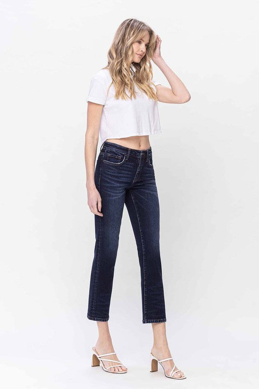 Mid Rise Slim Straight Jeans - Tigbul's Variety Fashion Shop