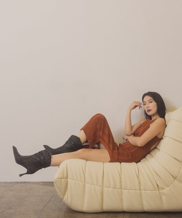 OASIS SOCIETY Riga - Western Inspired Slouch Boots - Tigbul's Variety Fashion Shop