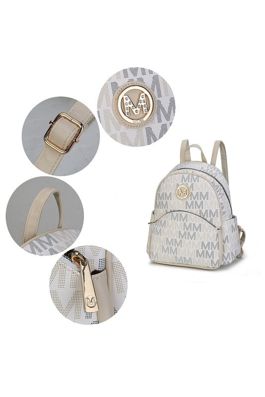 MKF Palmer Signature logo-print Backpack by Mia K - Tigbul's Variety Fashion Shop
