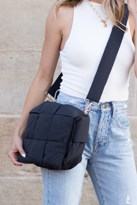 Romy Fold-Over Puffer Crossbody Plus Pouch - Tigbul's Variety Fashion Shop