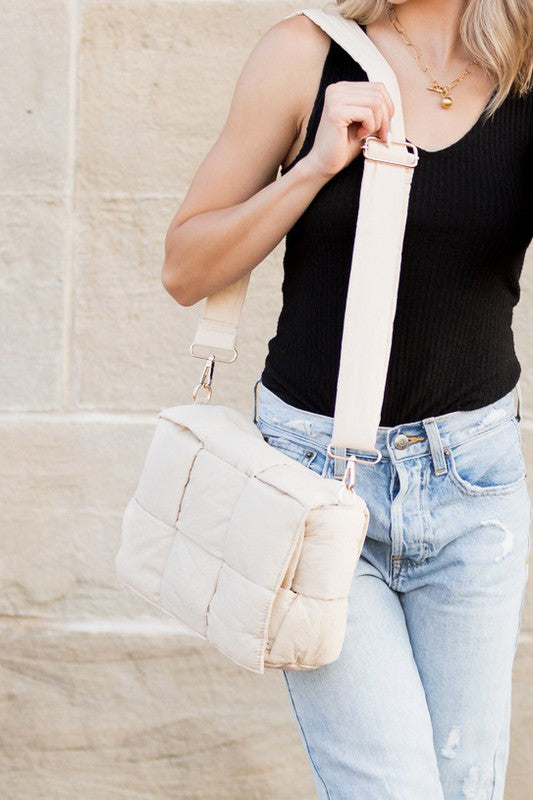Romy Fold-Over Puffer Crossbody Plus Pouch - Tigbul's Variety Fashion Shop
