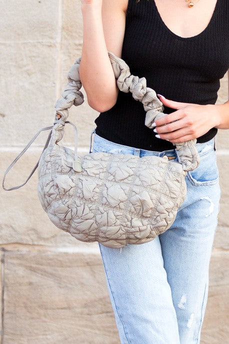 Indy Convertible Quilted Puffer Crossbody - Tigbul's Variety Fashion Shop