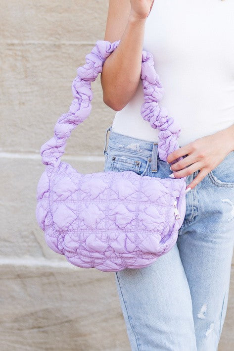 Indy Convertible Quilted Puffer Crossbody - Tigbul's Variety Fashion Shop